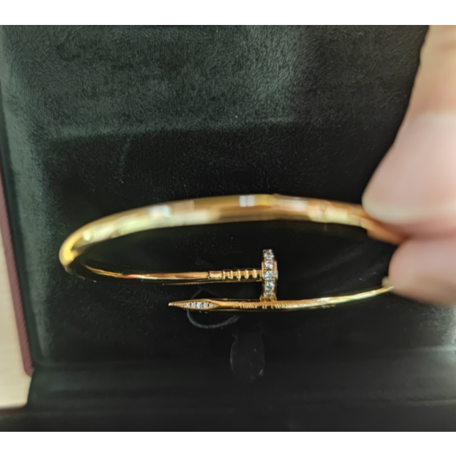2極タイプ 【美品】18 k金パンク風桃心おしゃれブレスk253 - 通販