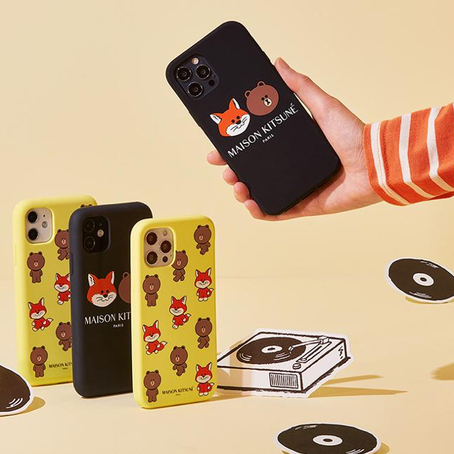 MAISON KITSUNE'(メゾンキツネ)の【新品】メゾンキツネ×LINE コラボ iPhone11 スマホケース スマホ/家電/カメラのスマホアクセサリー(iPhoneケース)の商品写真