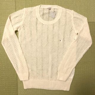 ユニクロ(UNIQLO)の新品　コットンリネンニット　M(ニット/セーター)