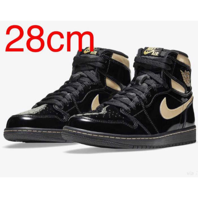 NIKE AIR JORDAN 1 BLACK GOLD