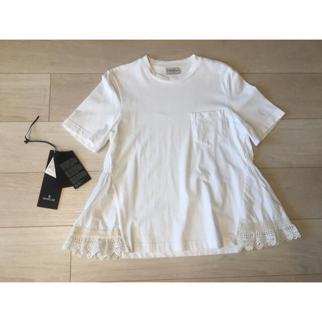 38%割引 新発売 MONCLER - モンクレールペプラムTシャツ Tシャツ(半袖 最高 美品 MONCLERモンクレール ペプラムワンピース ひざ丈ワンピース