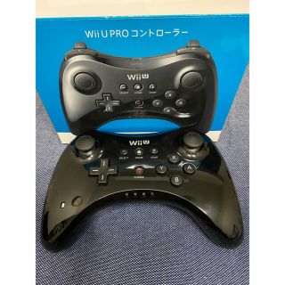 ウィーユー(Wii U)のWii U PRO コントローラー kuro プロコン ニンテンドー純正(その他)