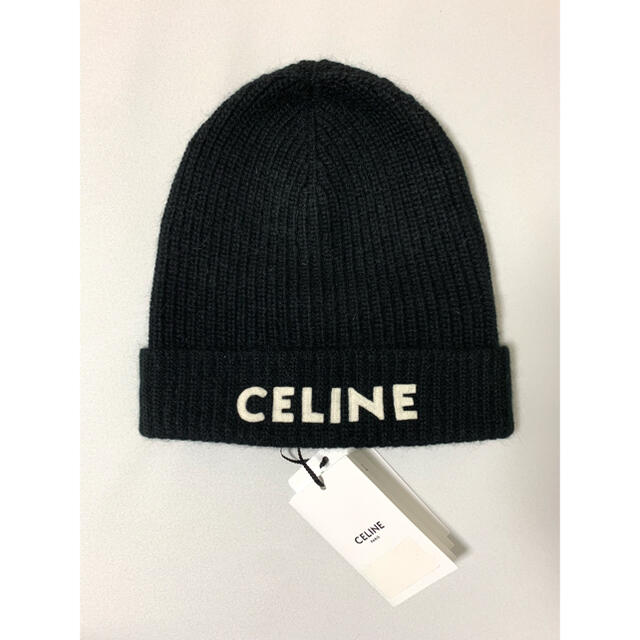 celine - 新品【 CELINE 】ロゴ エンブロイダリー ニットキャップ