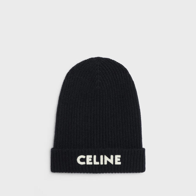 celine - 新品【 CELINE 】ロゴ エンブロイダリー ニットキャップ