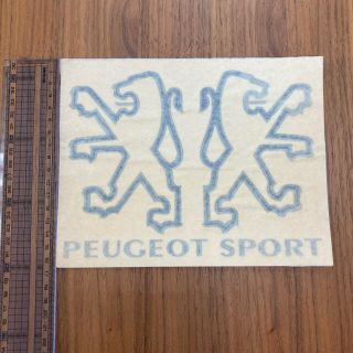 プジョー(Peugeot)のPeugeot sport ステッカー(大)(ノベルティグッズ)