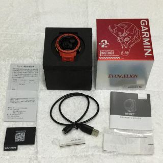 ガーミン(GARMIN)のGARMIN Instinct エヴァンゲリオン ２号機　中古美品(腕時計(デジタル))