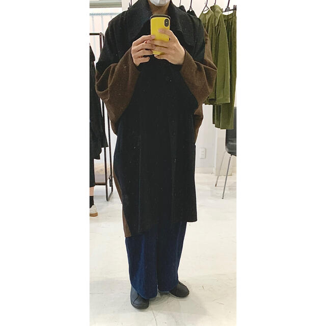 ka na ta ice coat 20AW black×brown タグ付き 【限定販売】 50.0