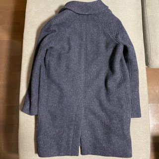 A.P.C. FOX BROTHERS コート ツイード 比翼 ネイビー