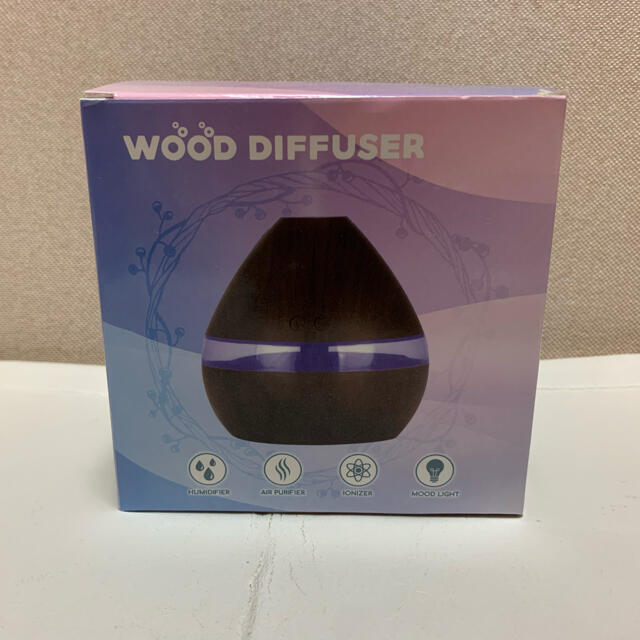 WOOD DIFFUSER ウッド ディフューザー 加湿器 ブラックウッド スマホ/家電/カメラの生活家電(加湿器/除湿機)の商品写真