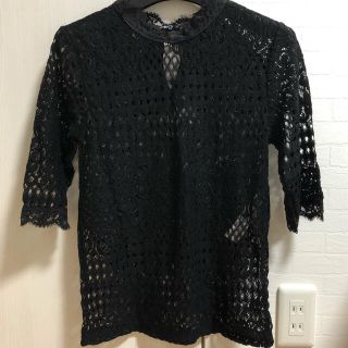 ザラ(ZARA)のzara レーストップス(シャツ/ブラウス(半袖/袖なし))