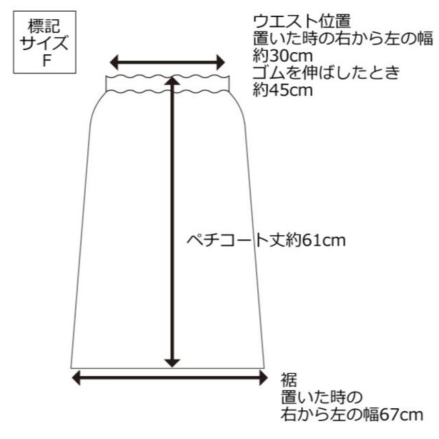 SM2(サマンサモスモス)のサマンサモスモス/sm２/ペチコート/きなり　サイズF　送料込かんたんラクマパッ レディースの下着/アンダーウェア(その他)の商品写真