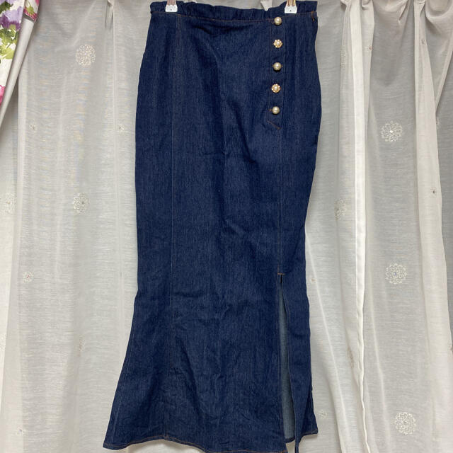 MICOAMERI デニムマーメイドスカート レディースのスカート(ロングスカート)の商品写真