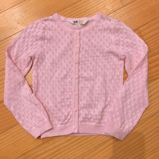 エイチアンドエイチ(H&H)のH&M カーディガン ピンク(カーディガン)