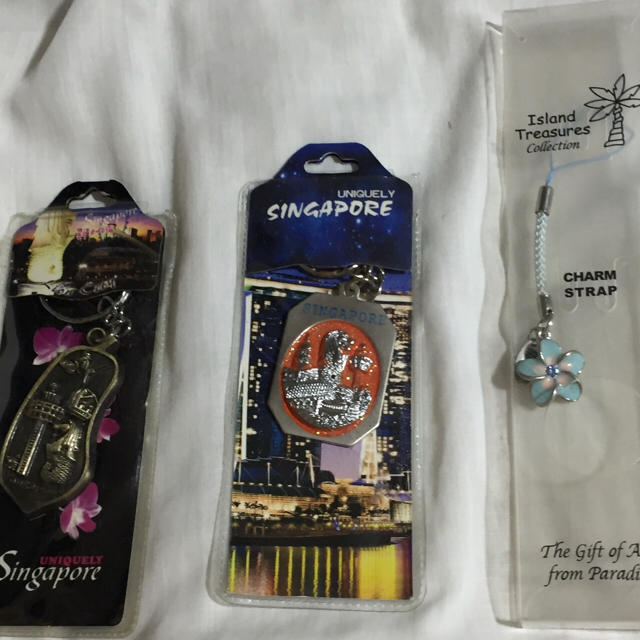 【ham様専用】京都・シンガポール・ハワイのキーホルダー レディースのファッション小物(キーホルダー)の商品写真