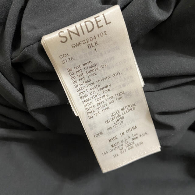 スナイデル　レザープリーツスカート正規品サイズ1 3