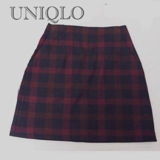 ユニクロ(UNIQLO)の新品タグ付きユニクロ ウール台形スカート(ひざ丈スカート)