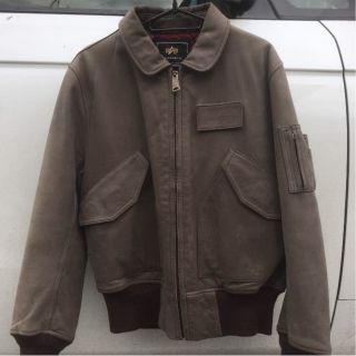 アルファインダストリーズ(ALPHA INDUSTRIES)のアルファインダストリーズ MA-1後継モデル(レザージャケット)