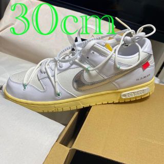 ナイキ(NIKE)のOFF-WHITE×NIKE DUNK LOW 1OF50 "WHITE 1"(スニーカー)