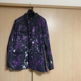 ニードルス(Needles)のNeedles デニムジャケット カバーオール ペイント 19aw(カバーオール)