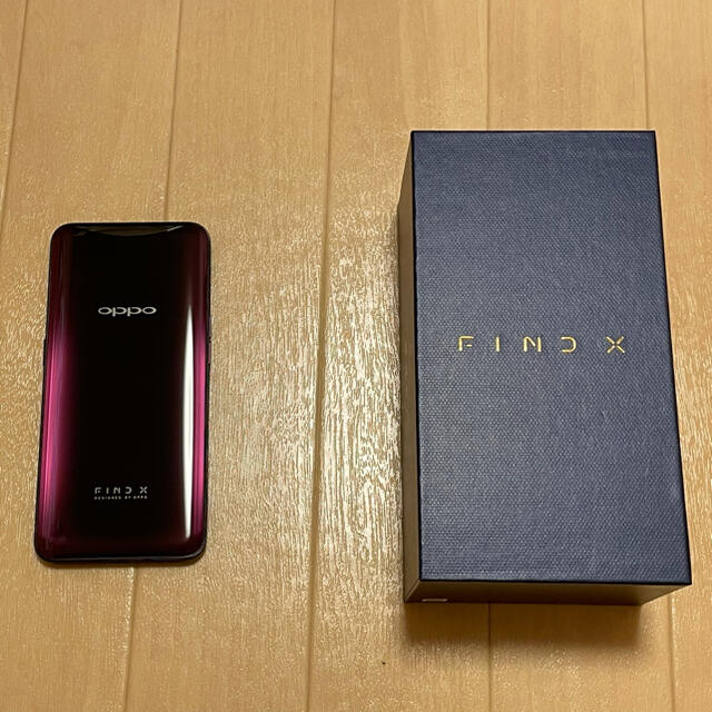 OPPO(オッポ)のOppo Find X CPH1875 Wine Red スマホ/家電/カメラのスマートフォン/携帯電話(スマートフォン本体)の商品写真