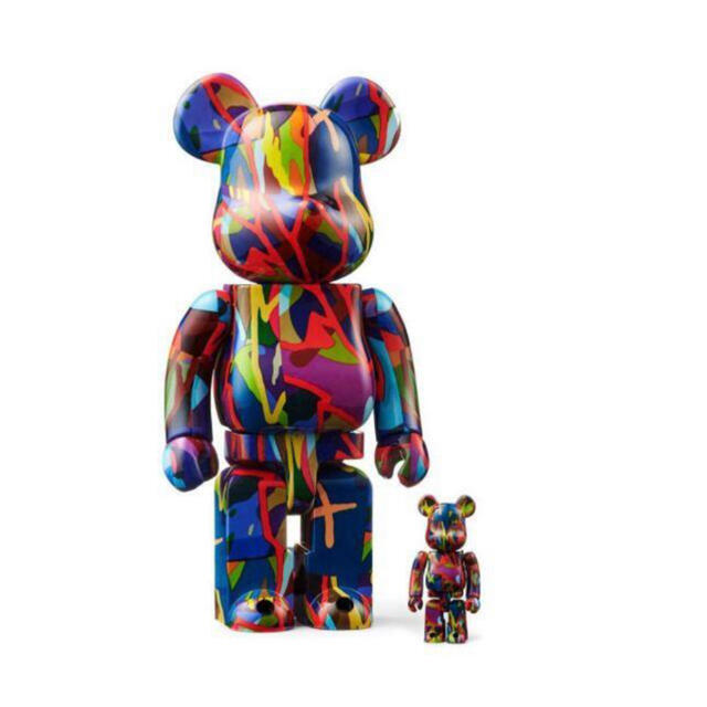 BE@RBRICK KAWS TENSION 100% & 400% - www