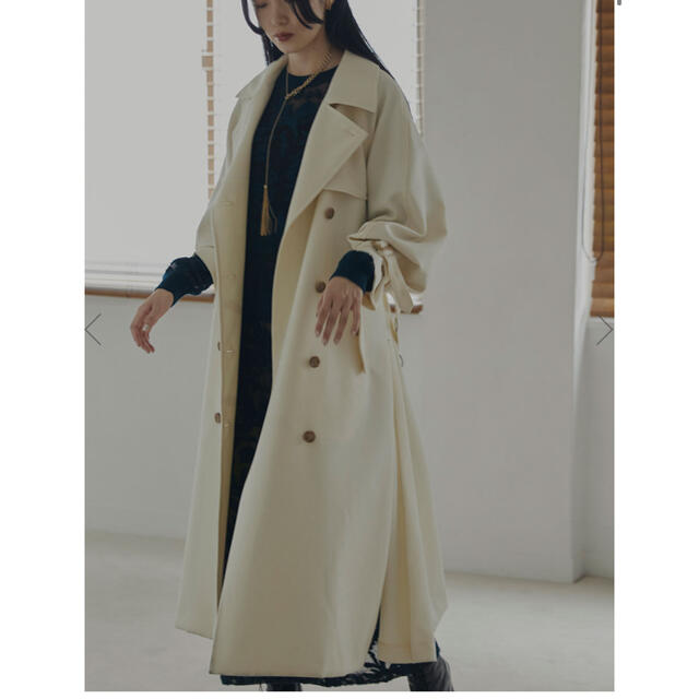 ameri SUPERIOR FLARE TRENCH COAT