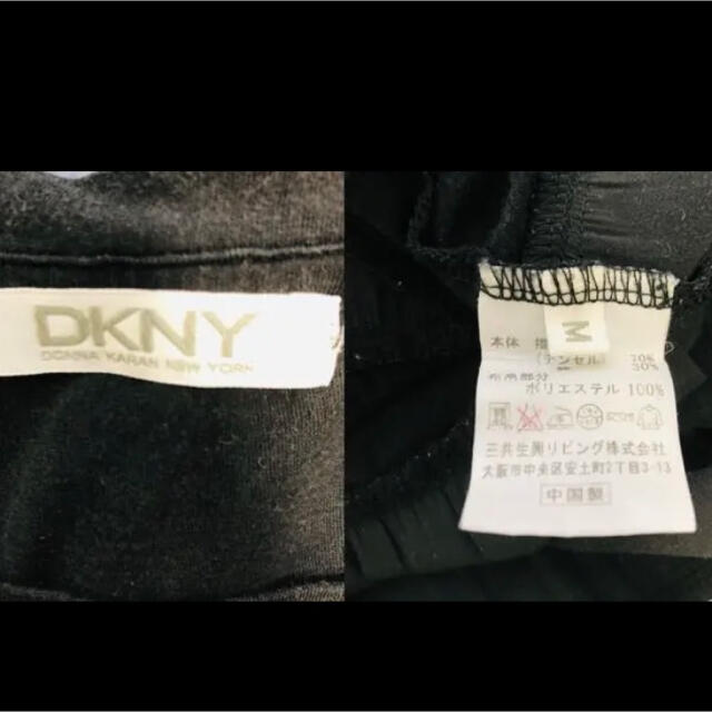 DKNY(ダナキャランニューヨーク)の【テンセル使用】ダンキャランニューヨーク　Tシャツワンピ　半袖　M　チュニック レディースのワンピース(ひざ丈ワンピース)の商品写真