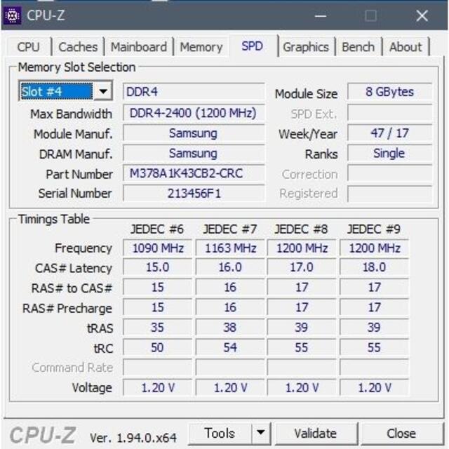 メモリ Samsung 16GB (8GBx2) DDR4-2400T ^13 5