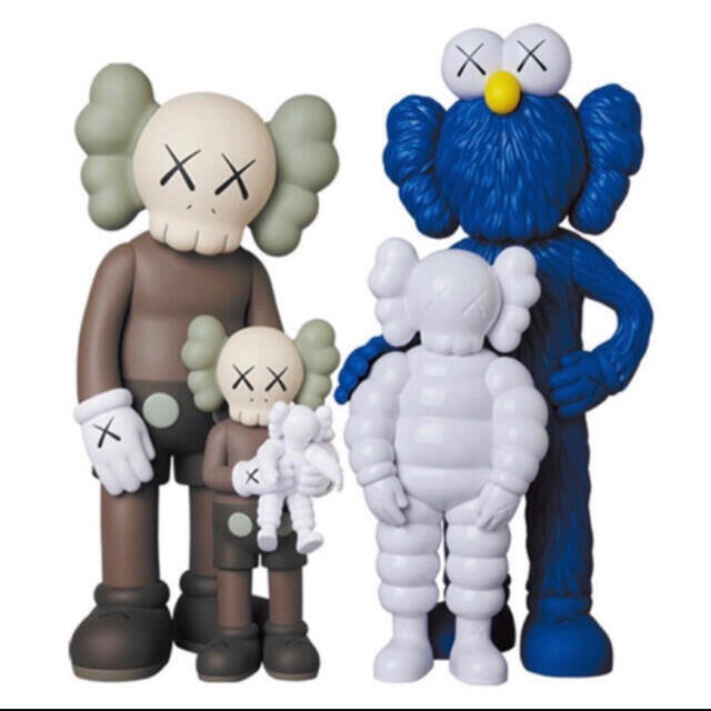 #1 KAWS FAMILY BROWN/BLUE/WHITEMEDICOMTOYの