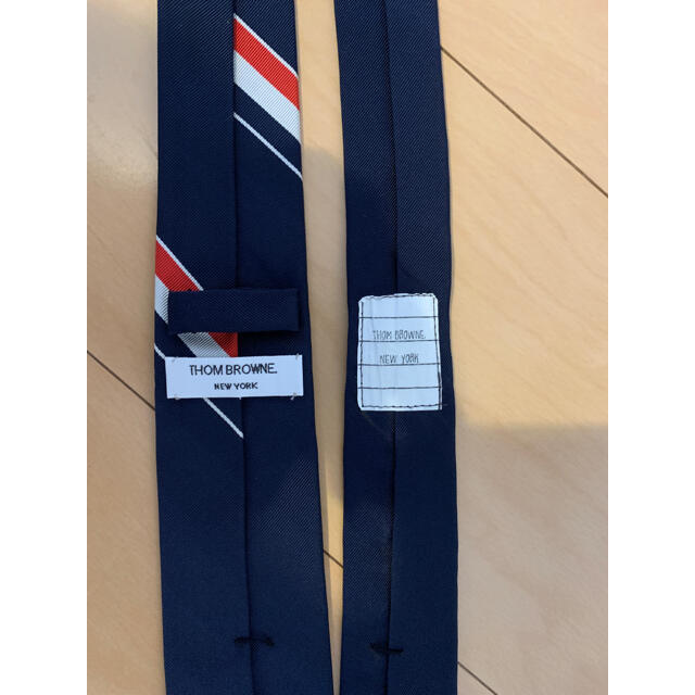 THOM BROWNE(トムブラウン)の【美品】THOM BROWNE ネクタイ ネイビー メンズのファッション小物(ネクタイ)の商品写真