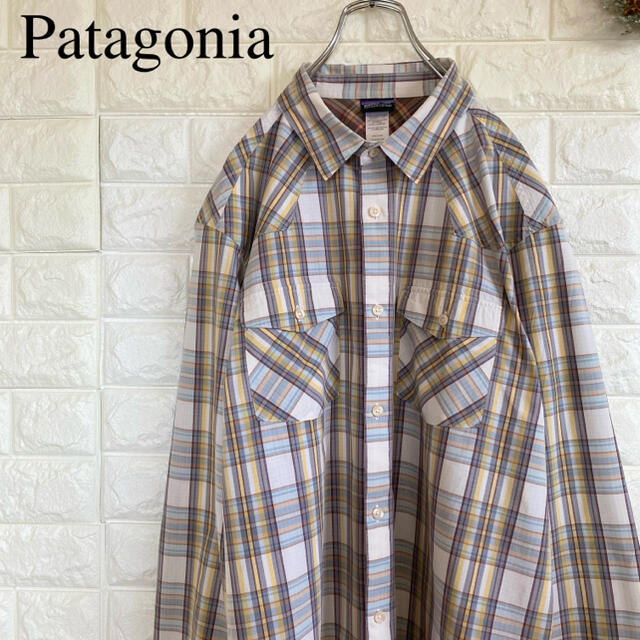 patagonia(パタゴニア)のPatagonia パタゴニア 長袖 チェック シャツ くすみカラー L メンズのトップス(シャツ)の商品写真