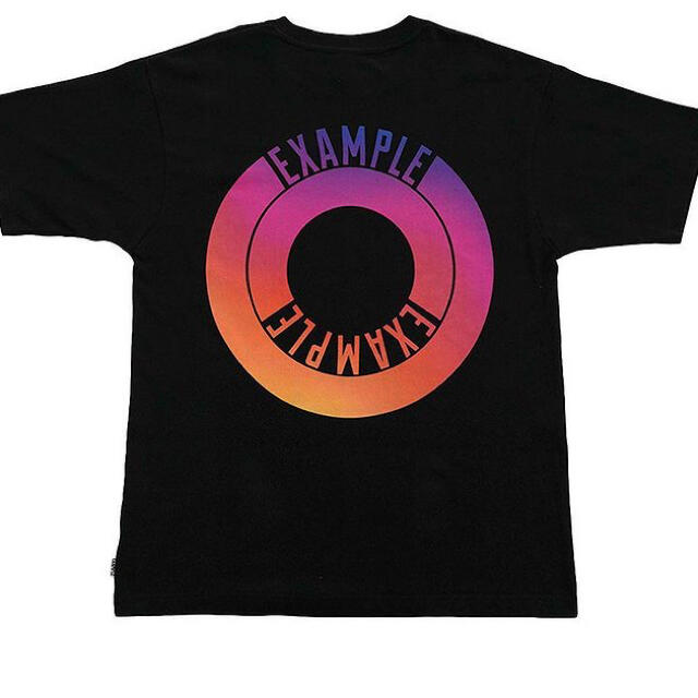 Lサイズ　EXAMPLE GRADAION ROUND LOGO TEE