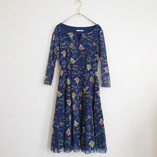 ヴィヴィアンタム(VIVIENNE TAM)の美品！ヴィヴィアンタム パワーネット 花柄ワンピース(ひざ丈ワンピース)