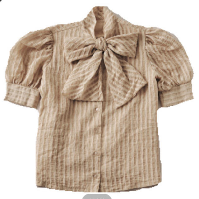 ●最終値下げ Treat urself ribbon tai blouse レディースのトップス(シャツ/ブラウス(半袖/袖なし))の商品写真