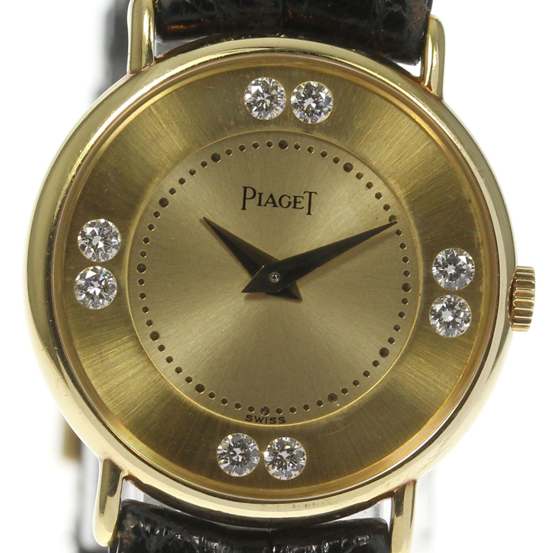 PIAGET(ピアジェ)のピアジェ PIAGET 4642 8Pダイヤ K18YG 手巻き レディース _637962【ev20】 レディースのファッション小物(腕時計)の商品写真
