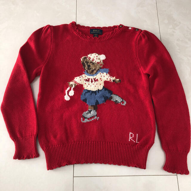 POLO RALPH LAUREN(ポロラルフローレン)のポロベアー2点セット キッズ/ベビー/マタニティのキッズ服女の子用(90cm~)(ニット)の商品写真