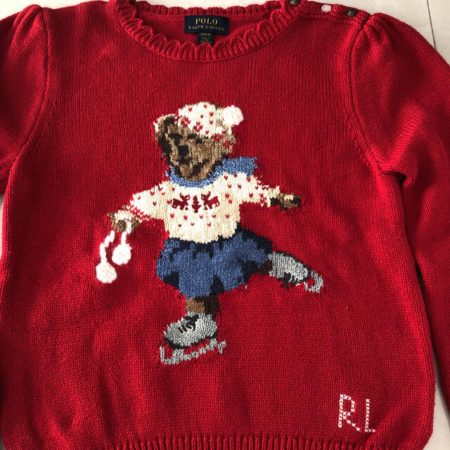 POLO RALPH LAUREN(ポロラルフローレン)のポロベアー2点セット キッズ/ベビー/マタニティのキッズ服女の子用(90cm~)(ニット)の商品写真