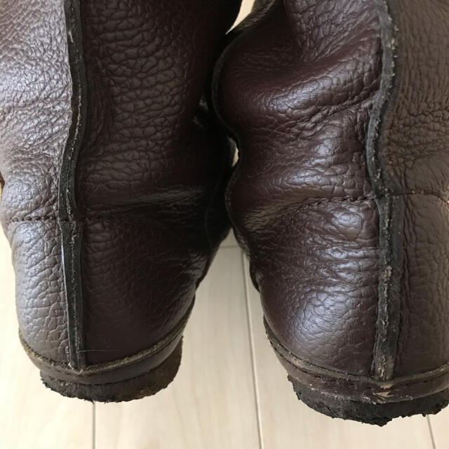 【訳あり】革ブーツ　ヒロミチナカノ　茶色　26.5センチ ショートブーツ