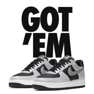 ナイキ(NIKE)のNIKE AIR FORCE 1 Silver snake 黒蛇 28.0㎝(スニーカー)