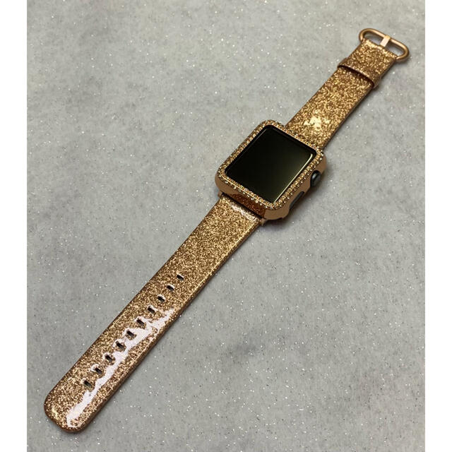 Apple Watch ラバーバンド　ベルト　保護　アップルウォッチ　b407 メンズの時計(ラバーベルト)の商品写真