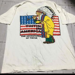 90s～ タンタンの冒険 タンタンチベットをゆく Ｔシャツ