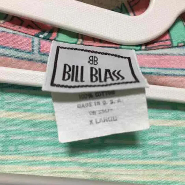 Bill blass アロハシャツ　usa製　開襟　アート レトロ
