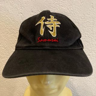 ヴィンテージ US 逆輸入 漢字 スナップバッグ キャップ 古着 侍 90s(キャップ)