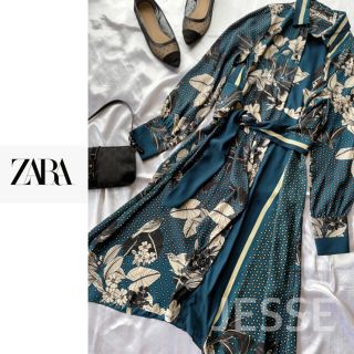 ザラ(ZARA)の格安！ZARA 花柄ワンピース レトロワンピース(ロングワンピース/マキシワンピース)