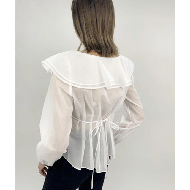 Verybrain(ベリーブレイン)のVB verybarin Double collar blouse  レディースのトップス(シャツ/ブラウス(長袖/七分))の商品写真