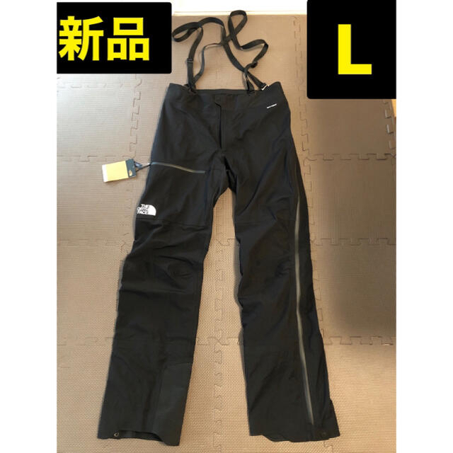 新品 ノースフェイス メンズ ビブパンツ スノーボードウェア L 黒 USA