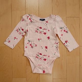 ベビーギャップ(babyGAP)の【yumin様専用】GAPbaby 長袖ロンパース 80cm ピンク花柄(ロンパース)