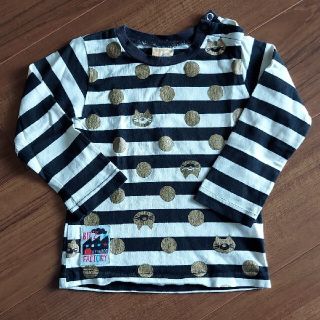 エフオーキッズ(F.O.KIDS)の90センチ　ボーダー長袖カットソー　エフオーキッズ　ビッツ(Tシャツ/カットソー)