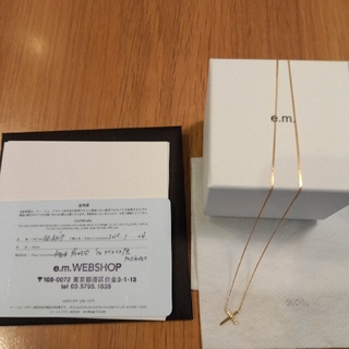イーエム(e.m.)のe.m. 2014☆クリスマス限定ネックレス　k18×ダイヤモンド(ネックレス)