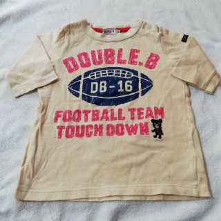 ダブルビー(DOUBLE.B)のDOUBLE.B 表裏Bくんプリント柄　7分丈位　長袖90cm(Tシャツ/カットソー)